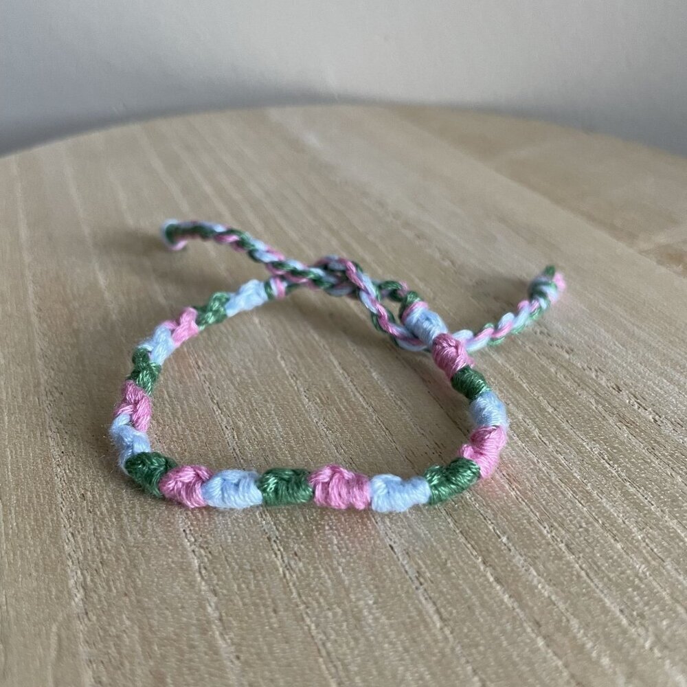 Azula Bracelet, anklet, trendy, comfortable, tie, embroidery thread, woven, gift